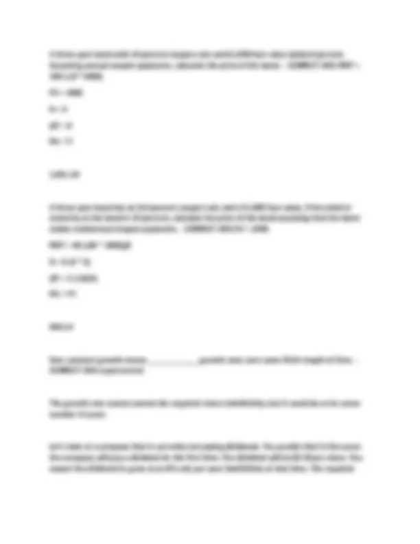 Corporate Finance final EXAM 2024 AND PRACTICE QUESTIONS |ACCURATE ...