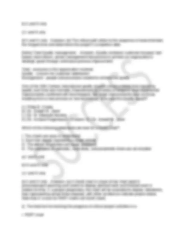 ASQ CMQ/OE QUESTIONS AND ANSWERS | Exams Science education | Docsity