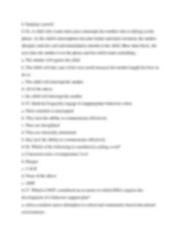 ABA final exam study guide Applied Behavior Analysis final exam | Exams ...