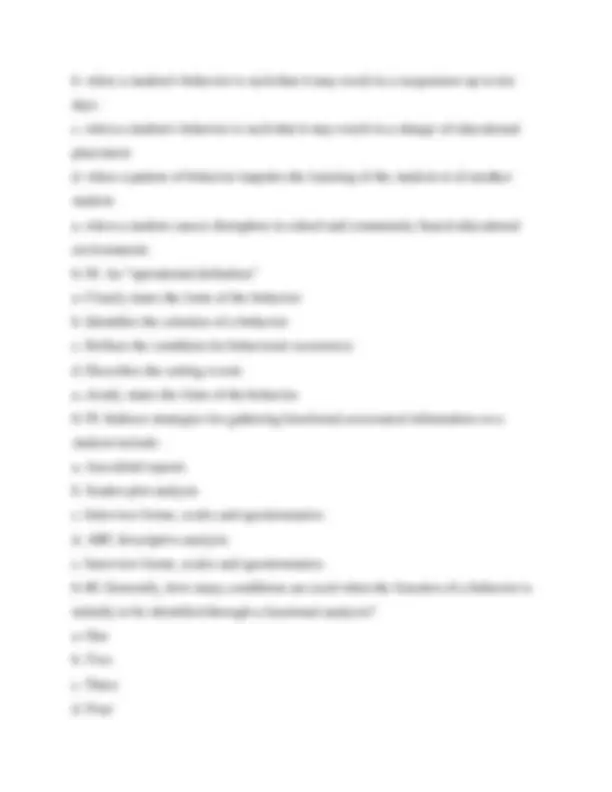 ABA final exam study guide Applied Behavior Analysis final exam | Exams ...