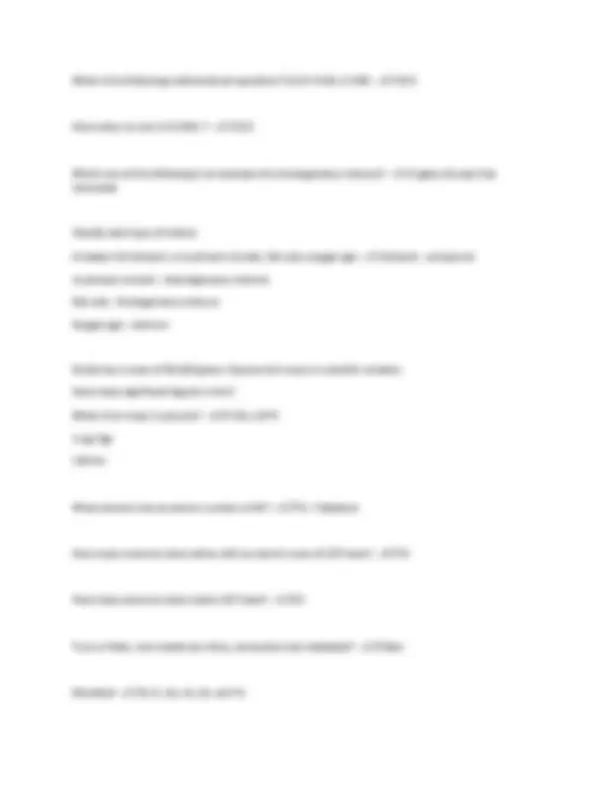 CHM 1020 - Final Exam Study Guide | Actual Questions and Answers Latest ...