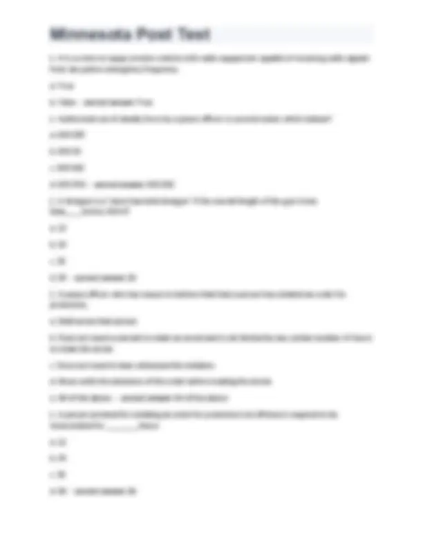 Questions Mn Minnesota Post Test 270+ questions with 100% correct answers rated A+ ...