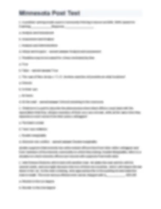 Questions Mn Minnesota Post Test 270+ questions with 100% correct answers rated A+ ...