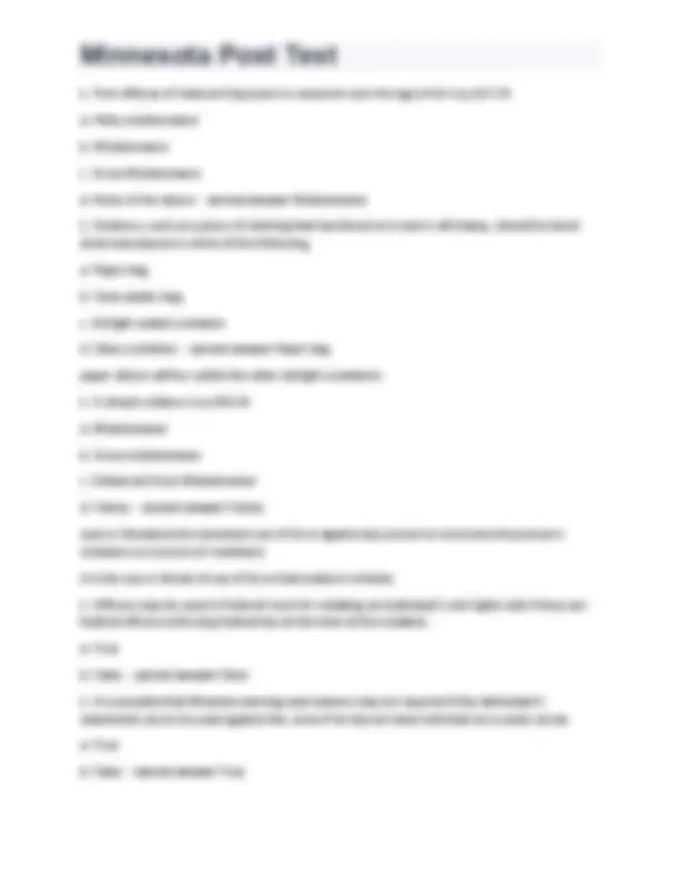 Questions Mn Minnesota Post Test 270+ questions with 100% correct answers rated A+ ...