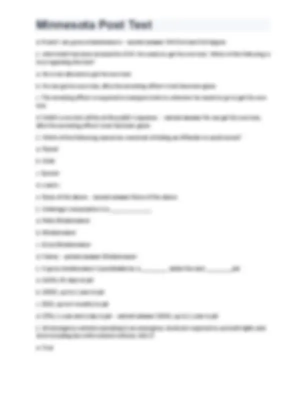 Questions Mn Minnesota Post Test 270+ questions with 100% correct answers rated A+ ...