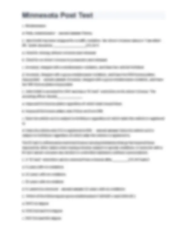 Questions Mn Minnesota Post Test 270+ questions with 100% correct answers rated A+ ...