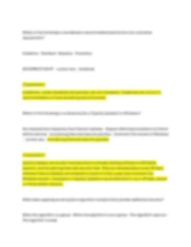 SANS 401 Practice Exam With Detailed Answer Rationale Expert