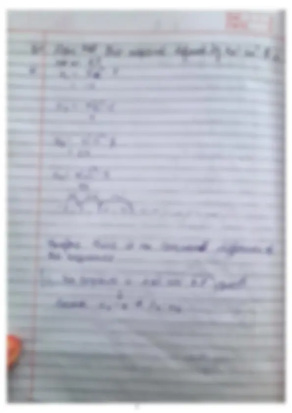 Arithmetic Progression Notes Class 10 | Study notes Mathematics | Docsity