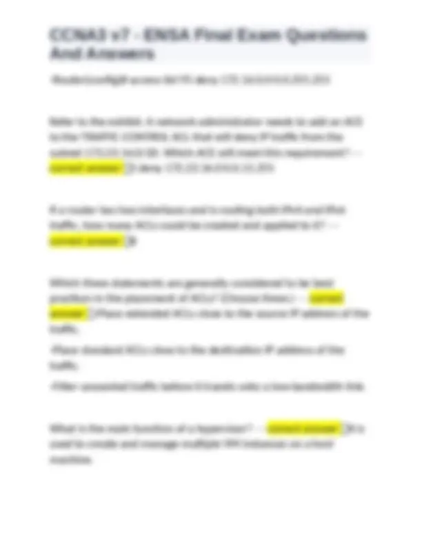 CCNA3 v7 - ENSA Final Exam Questions And Answers | Exams Network ...
