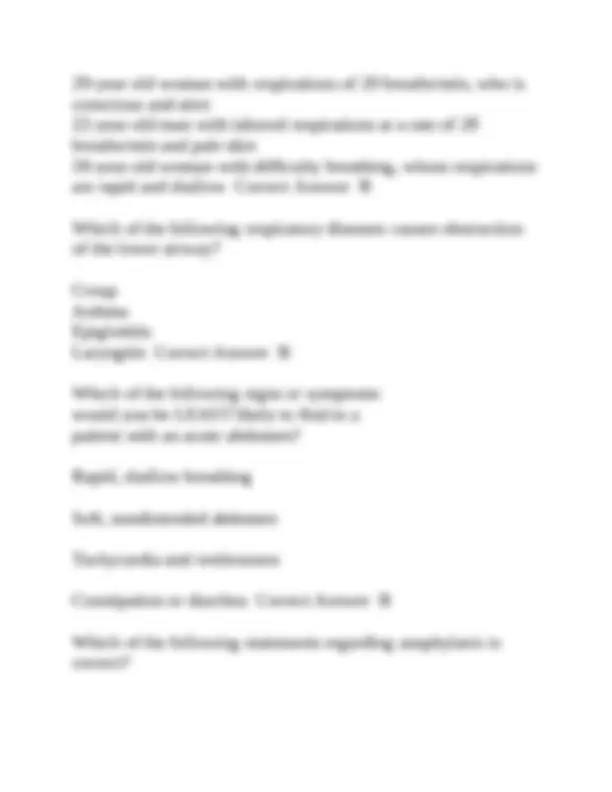 Cardiovascular and Respiratory Emergencies: Identification and ...