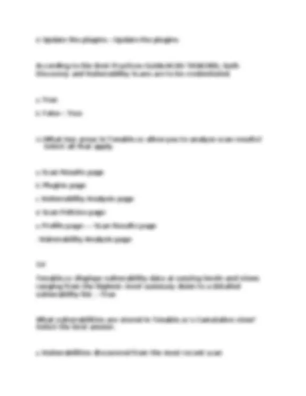 DISA ACAS test Questions and answers 2025 | Exams Advanced Education ...