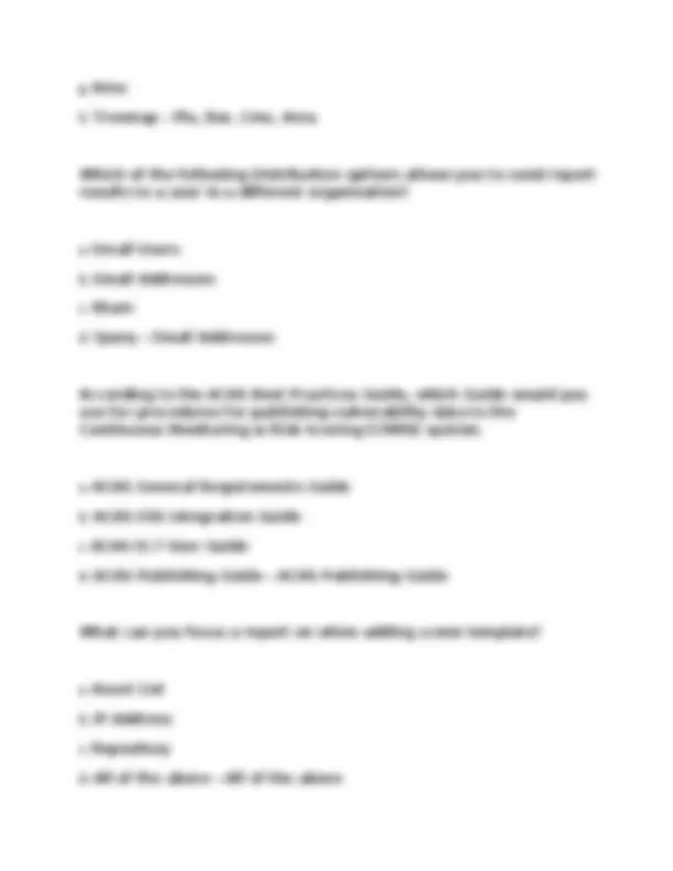 DISA ACAS test Questions and answers 2025 | Exams Advanced Education ...