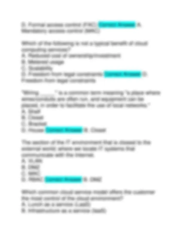 ISC2 CERTIFICATION IN CYBERSECURITY (CC) EXAM 2025 QUESTIONS AND ...