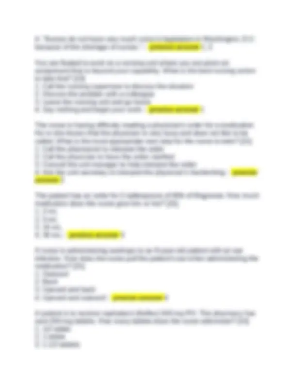 NURSING FUNDAMENTALS EXAM 1 PRACTICE TEST WITH ANSWERS ALL CORRECT 2024 ...