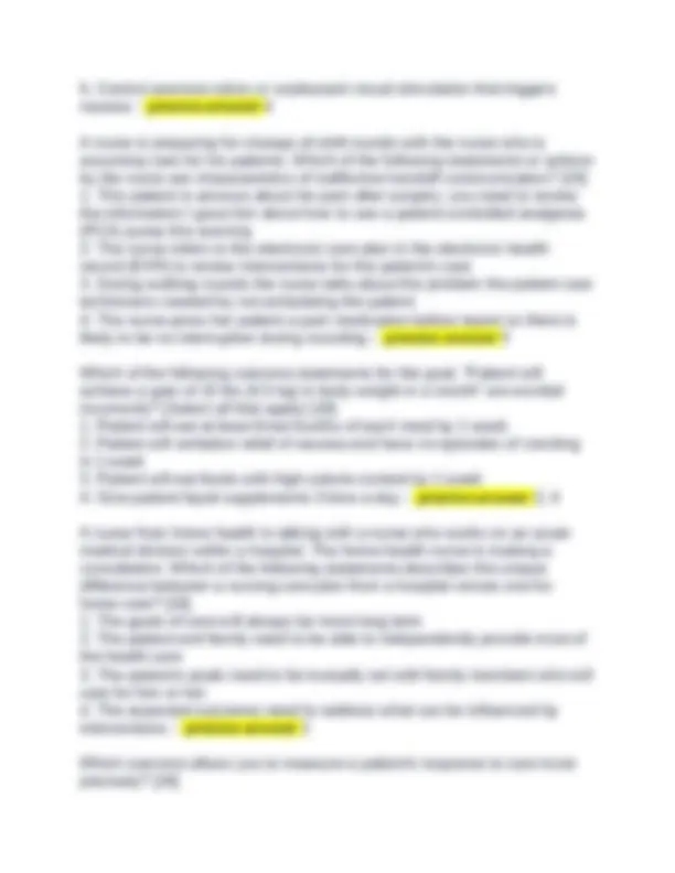 NURSING FUNDAMENTALS EXAM 1 PRACTICE TEST WITH ANSWERS ALL CORRECT 2024 ...