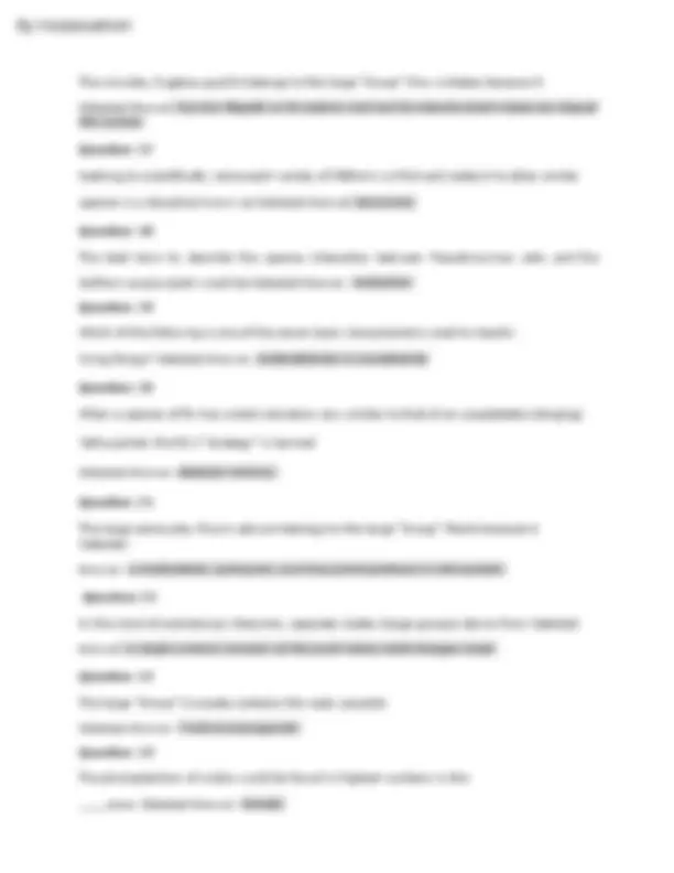 BIOLOGY 101 QUESTIONS WITH CORRECT ANSWERS 2024 | Exams Biology | Docsity