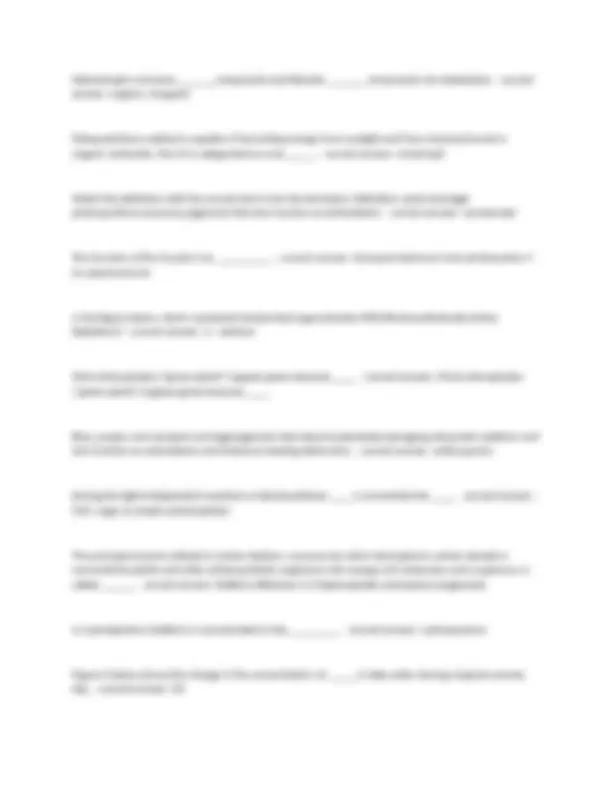 Biology 112 Final Exam with Correct Answers | Exams Biology | Docsity