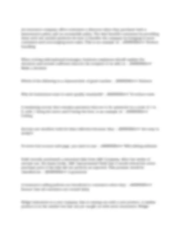 DECA Marketing 2024 practice exam with correct answers | Exams ...