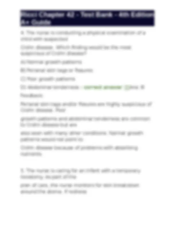 Ricci Chapter 42 - Test Bank - 4th Edition A+ Guide | Exams Nursing ...