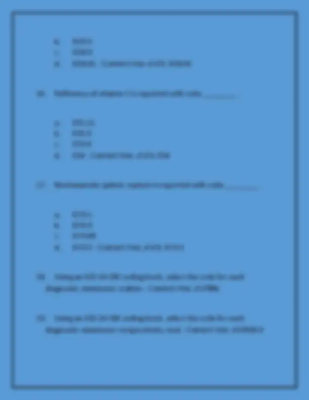 ICD 10 CHAPTERS 6-9 STUDY SET MAIN EXAM WITH 100% CORRECT ANSWERS ...