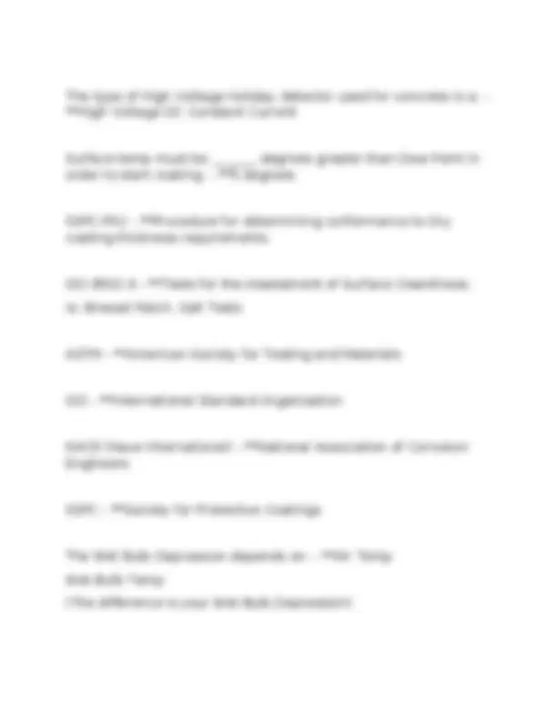 NACE CIP Level 1 Study Guide 2024/2025 | Exams Civil Engineering | Docsity