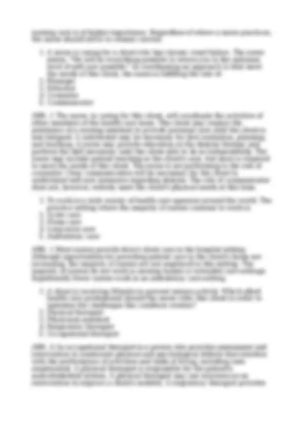 Fundamentals of Nursing: Multiple Choice Questions and Answers on ...