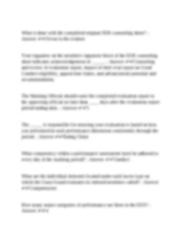 Cast Guard Study Guide Coast Guard Policies and Procedures | Exams Nursing | Docsity