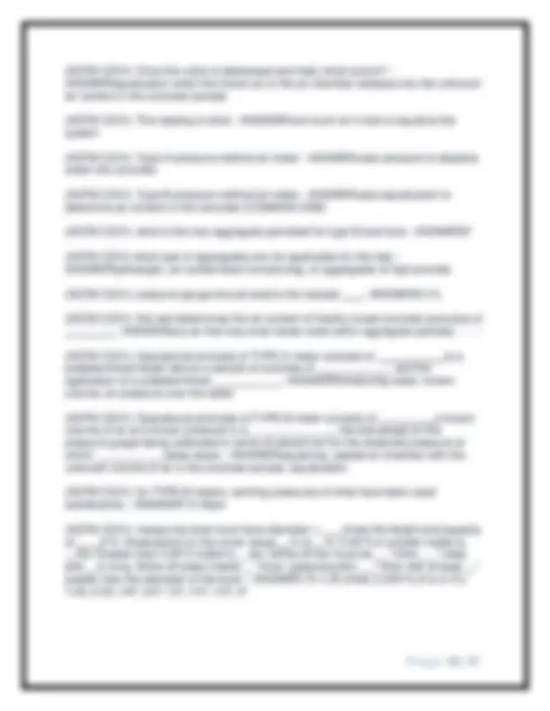 ACI Written Test Actual Exam Questions and Answers 2025: Concrete ...