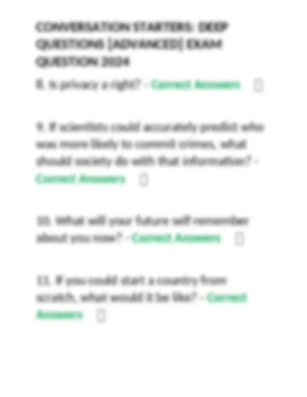 Deep Conversation Starters: Advanced Questions for Exams and ...