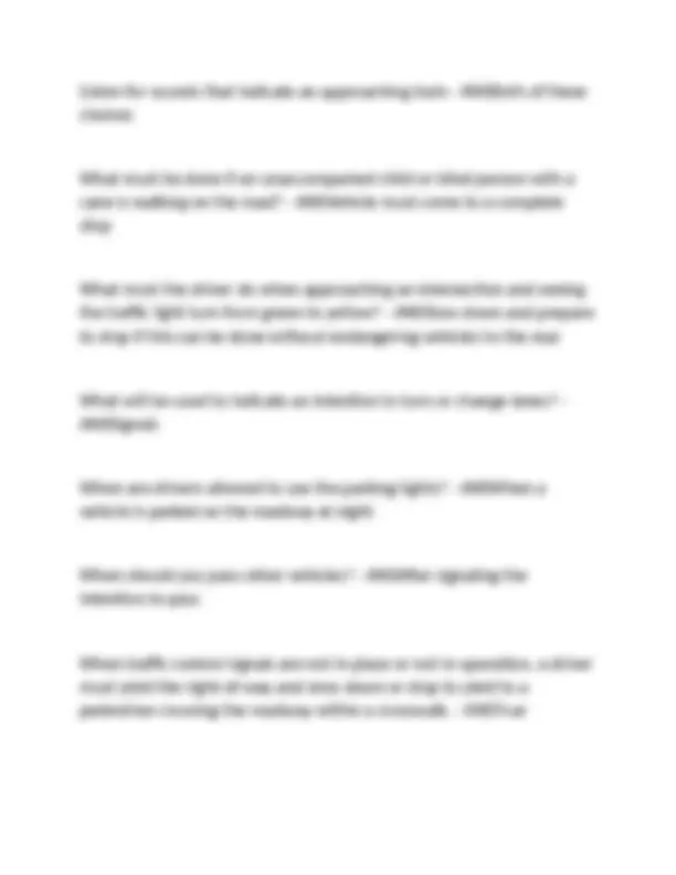 U.S. Forces Korea Driver Licensing Exam 2024-2025. Questions and Correct Answers. Graded A ...