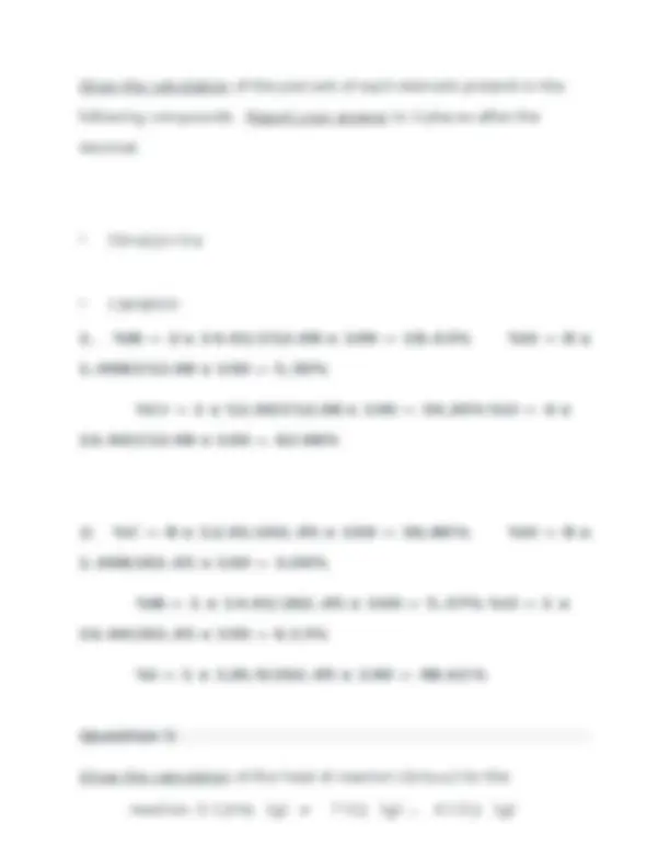 CHEM 103: Final Exam Study Guide with Answers | Exams Chemistry | Docsity
