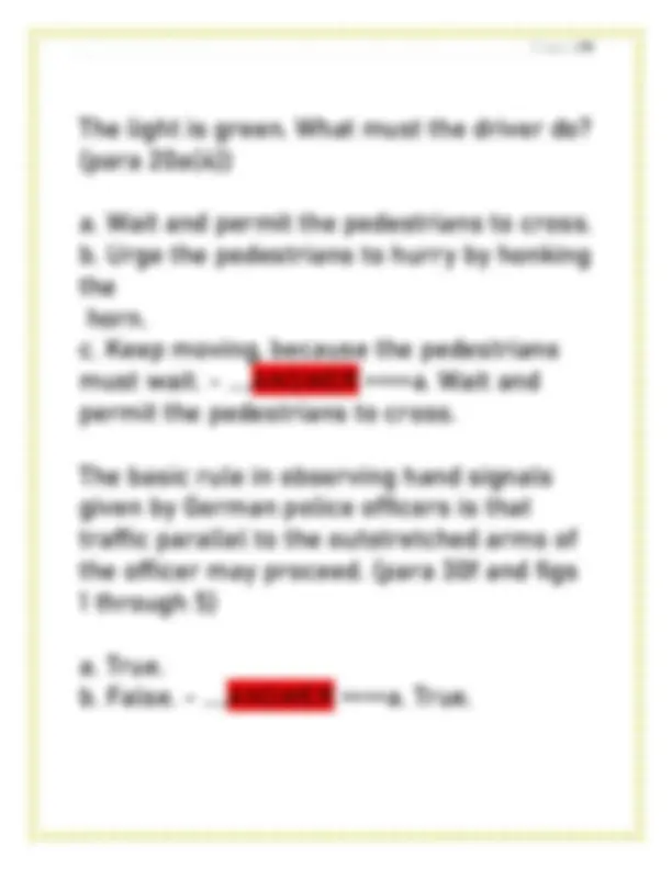 U.S. Forces Drivers Training Program for Europe Final Exam | Exams ...