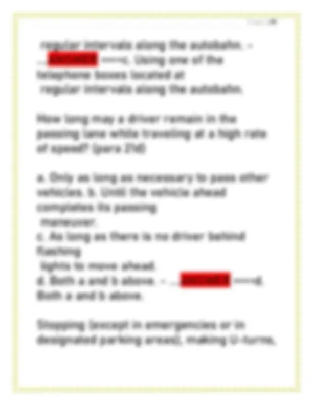 U.S. Forces Drivers Training Program for Europe Final Exam | Exams ...