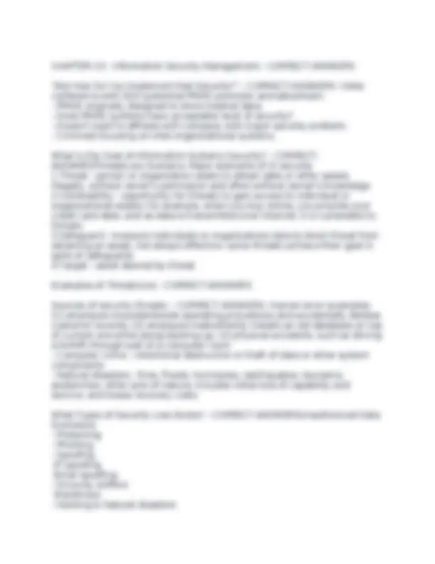MIS Management Information Systems Exam with Correct Answers | Exams ...