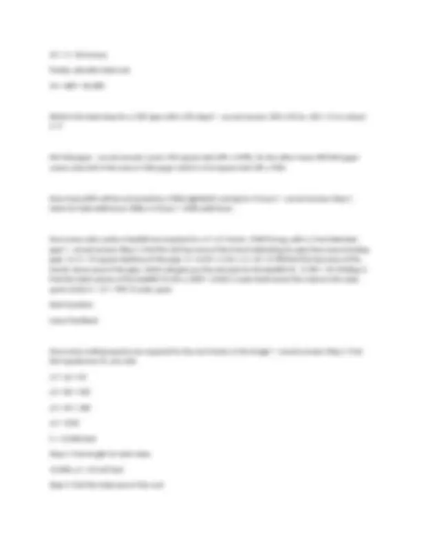 Fdot Construction Math Answer Key Construction Math Exercises and Solutions | Exams Mathematics | Docsity