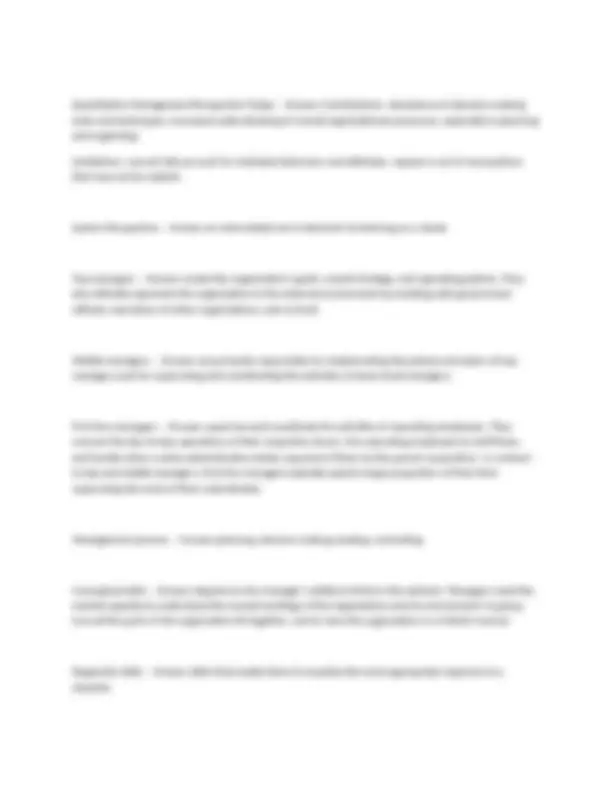 MAN 3025 Exam 1 Questions with Complete and Correct Answers | Exams ...