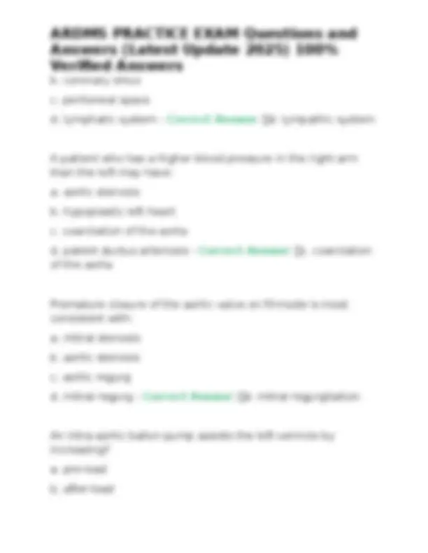 ARDMS Practice Exam Questions and Answers (Latest Update 2025) | Exams ...