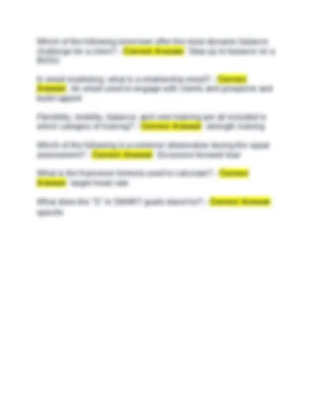 ISSA Personal Trainer Section 5 Final Exam Questions And Answers ...