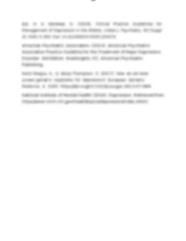 NURS 6630 Week 3 Assignment; Assessing and Treating Elderly Client with ...