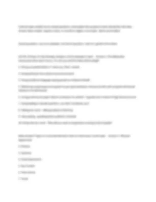 NUR 2092 Health Assessment Test Questions and Answers | Exams Nursing ...