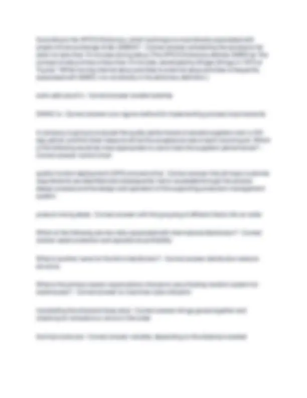 Final APICS CPIM Exam Test Questions with Exact Answers- Graded A ...