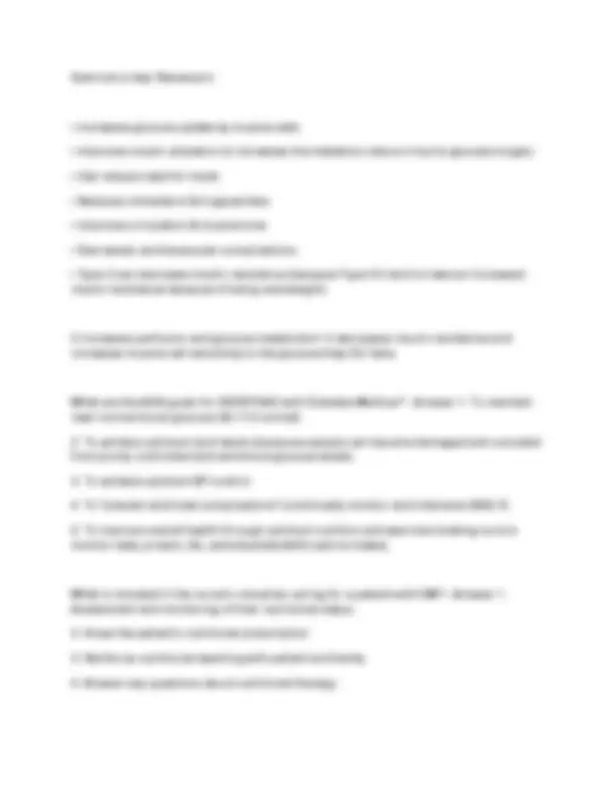 CCBC Nursing 160- Exam 2 Prep Study Guide | Exams Nursing | Docsity