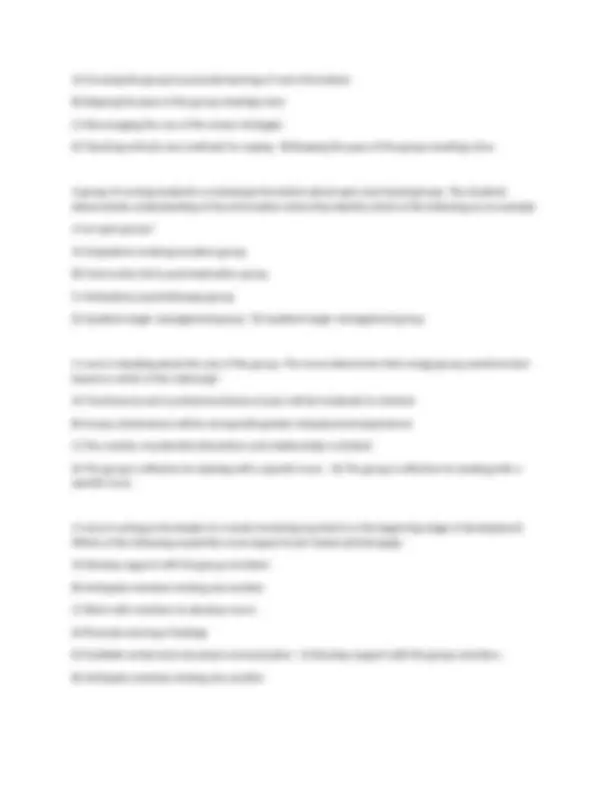 PSYCHIATRIC CHAPTER 13 TEST BANK | Exams Advanced Education | Docsity
