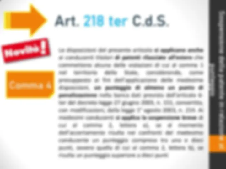 MODIFICHE RIGUARDANTI IL CODICE DELLA STRADA 2024/2025 | Slide di ...