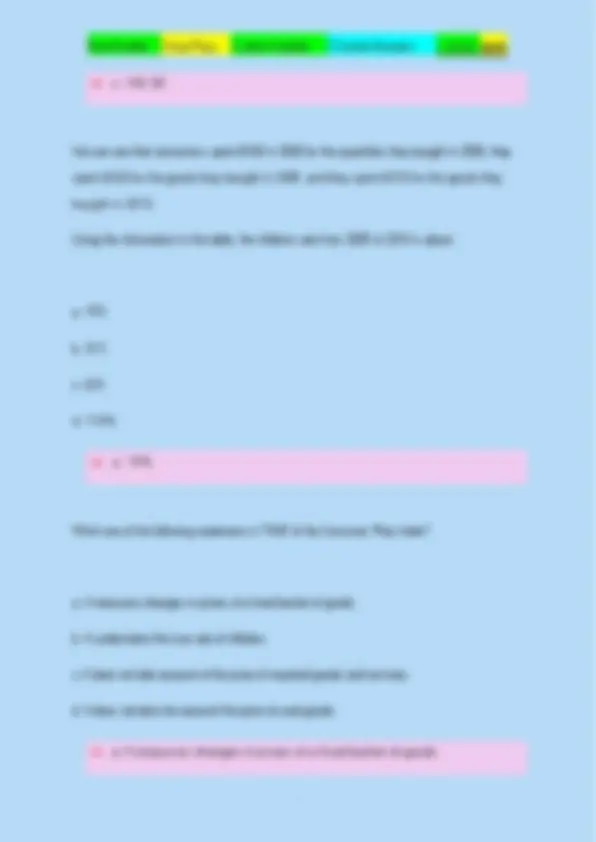 ECON 201 Final Exam Questions and Answers 2025 | Exams Economics | Docsity