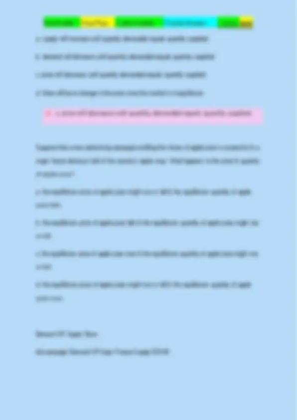 ECON 201 Final Exam Questions and Answers 2025 | Exams Economics | Docsity