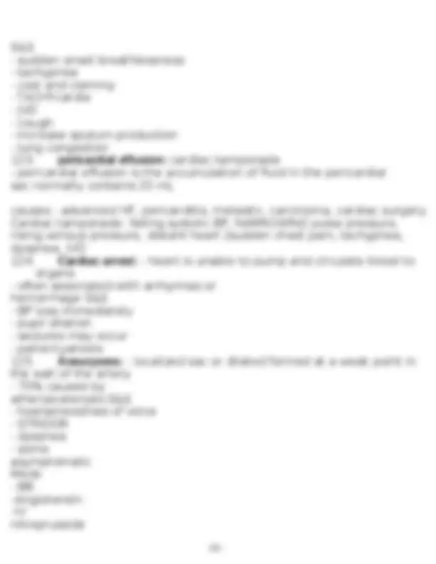 Med Surg 3 Final Study Guide Summary: Key Concepts and Questions for ...
