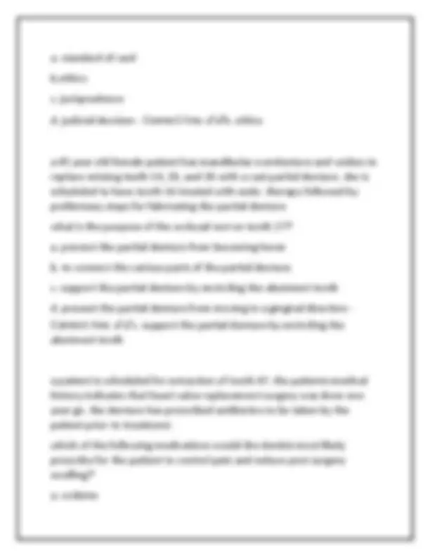 Dental Assistant Practice Exam: Multiple Choice Questions and Answers ...