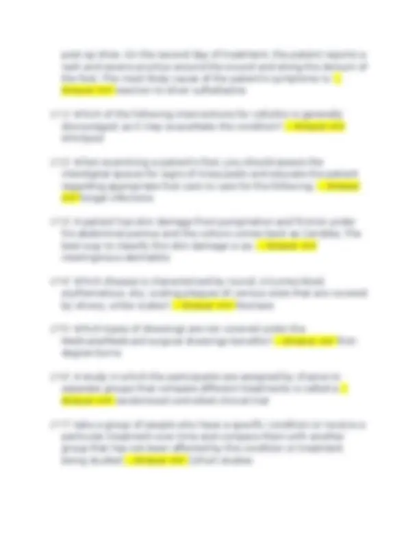 WCC Exam Study Guide: Wound Healing Questions and Answers | Exams ...