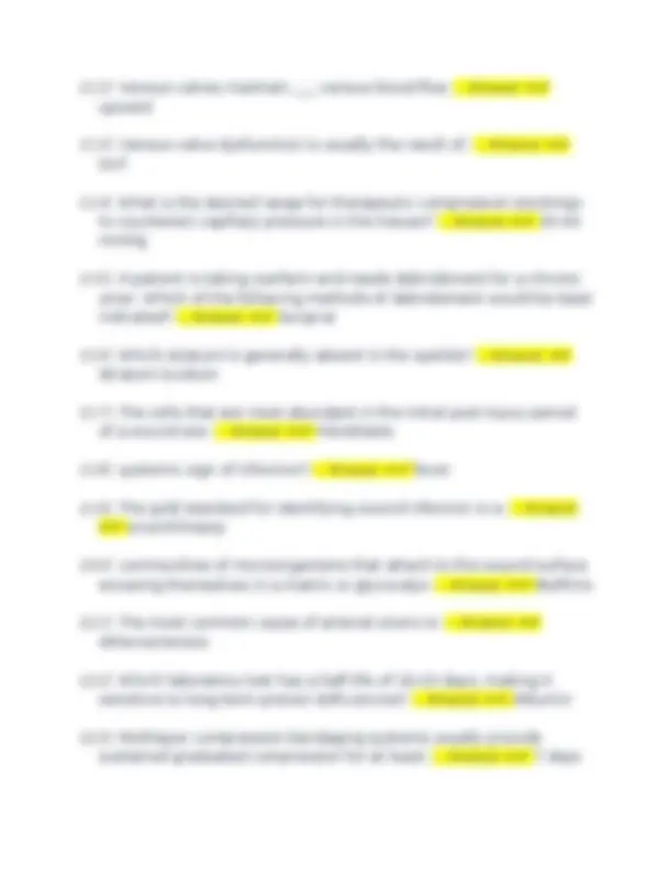 WCC Exam Study Guide: Wound Healing Questions and Answers | Exams ...